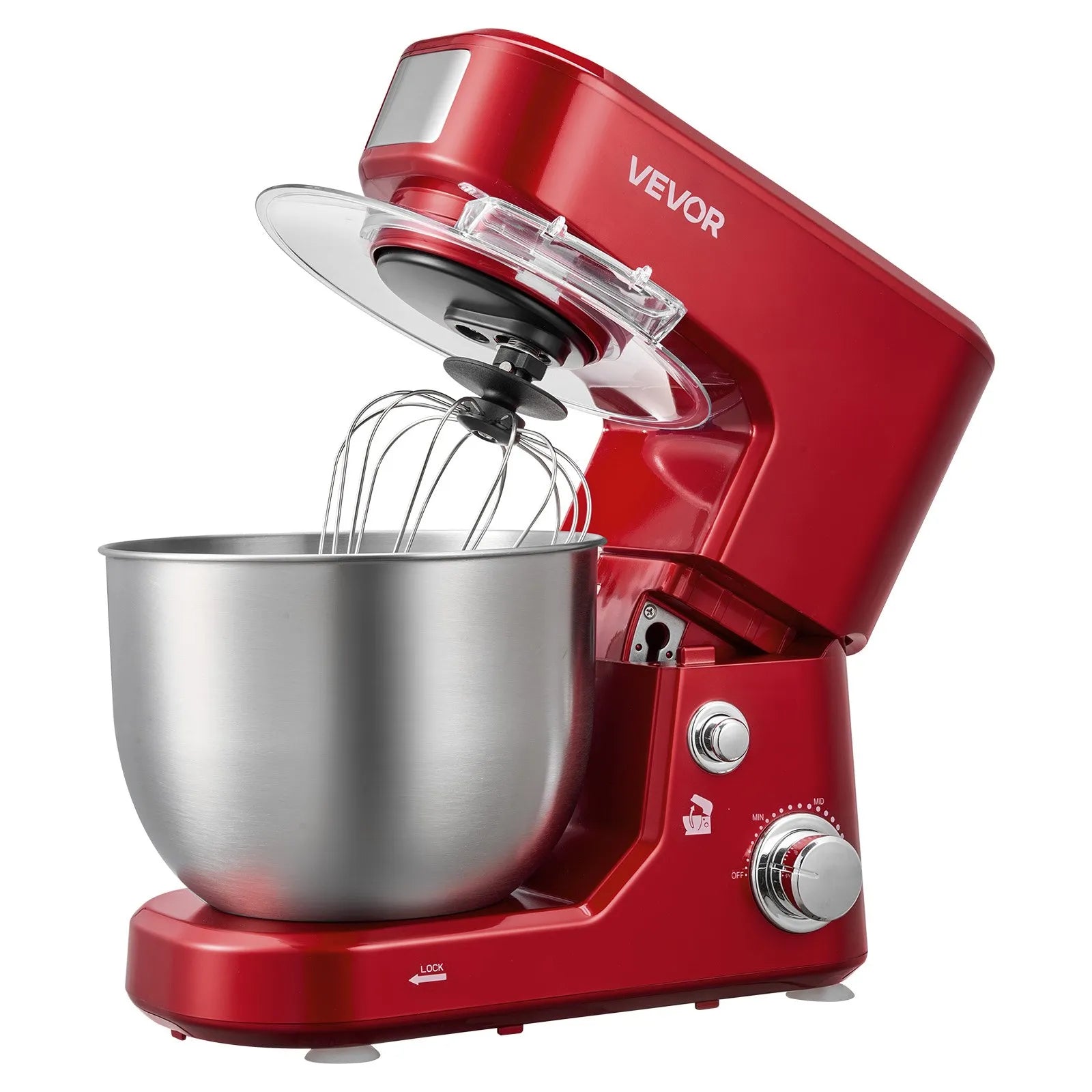 5.3 + 4.2 Qt Tilt-Head Stand Mixer – 400W Electric Kitchen Mixer with Stainless Steel Bowls