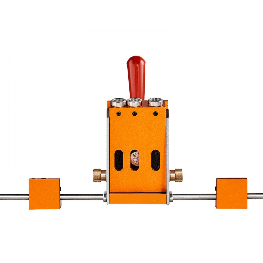 VEVOR Pocket Hole Jig Kit, 34 Pcs Pocket Hole Jig System with 11" C-clamp, Fixture, Step Drills, Wrenches, Drill Stop Rings, Square Drive Bits, Toolbox, for DIY Carpentry Projects, Adjustable