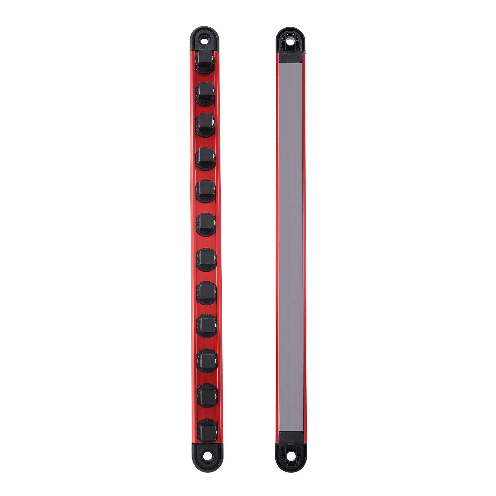 VEVOR Socket Organizer Rail Set 3PCS Aluminum Socket Organizers with 40 Clips