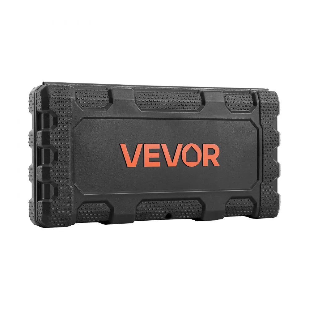 VEVOR 46-Piece Socket Set, 1/4" Drive SAE & Metric Socket Tool Kit with Storage Case
