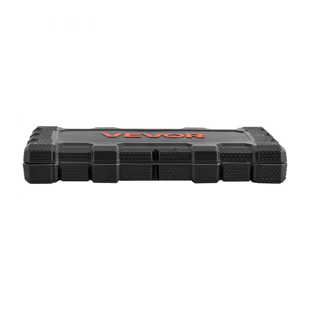 VEVOR 46-Piece Socket Set, 1/4" Drive SAE & Metric Socket Tool Kit with Storage Case