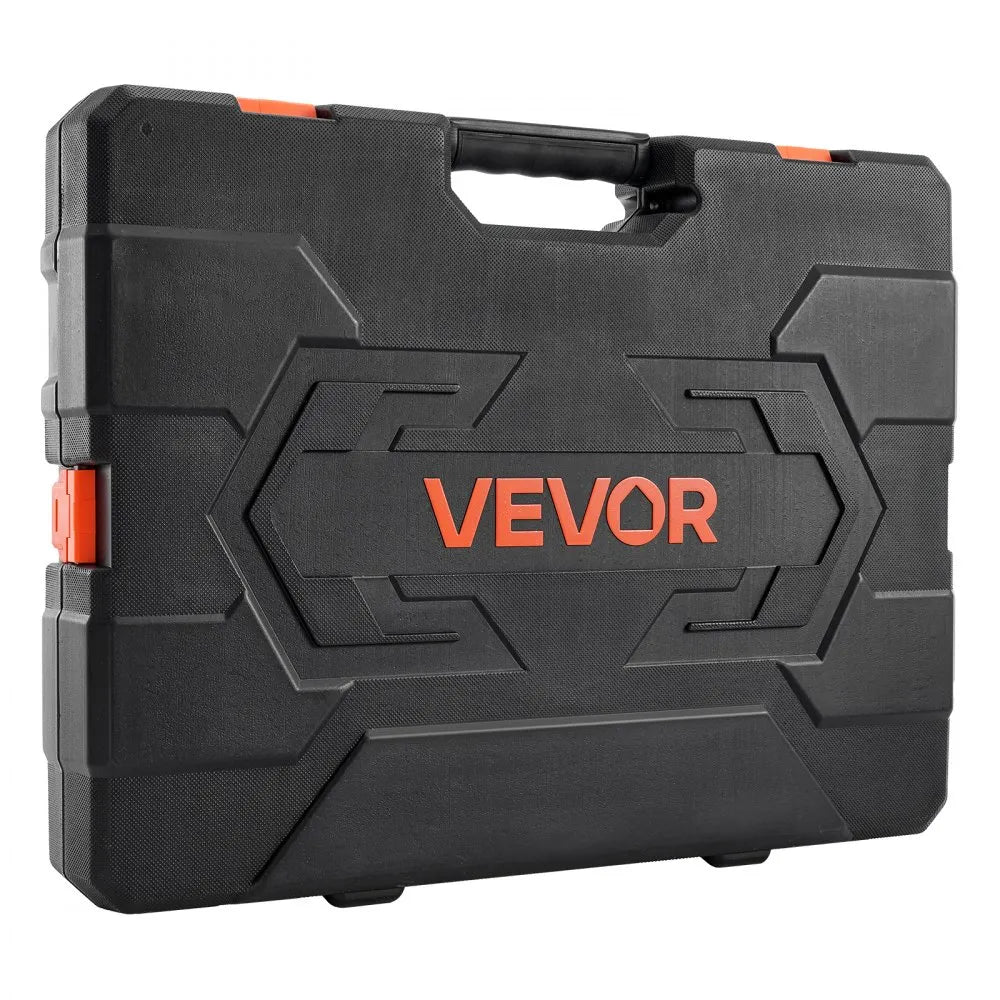 VEVOR 76-Piece Socket Set, 3/8" Drive SAE & Metric Ratchet and Socket Set with Storage Case