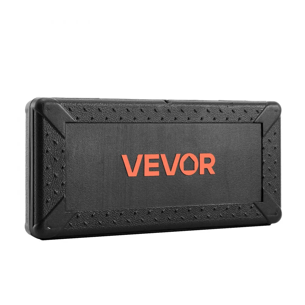 VEVOR 39-Piece Socket Set, 1/4" & 3/8" Drive SAE & Metric Ratchet Wrench Tool Kit with Case