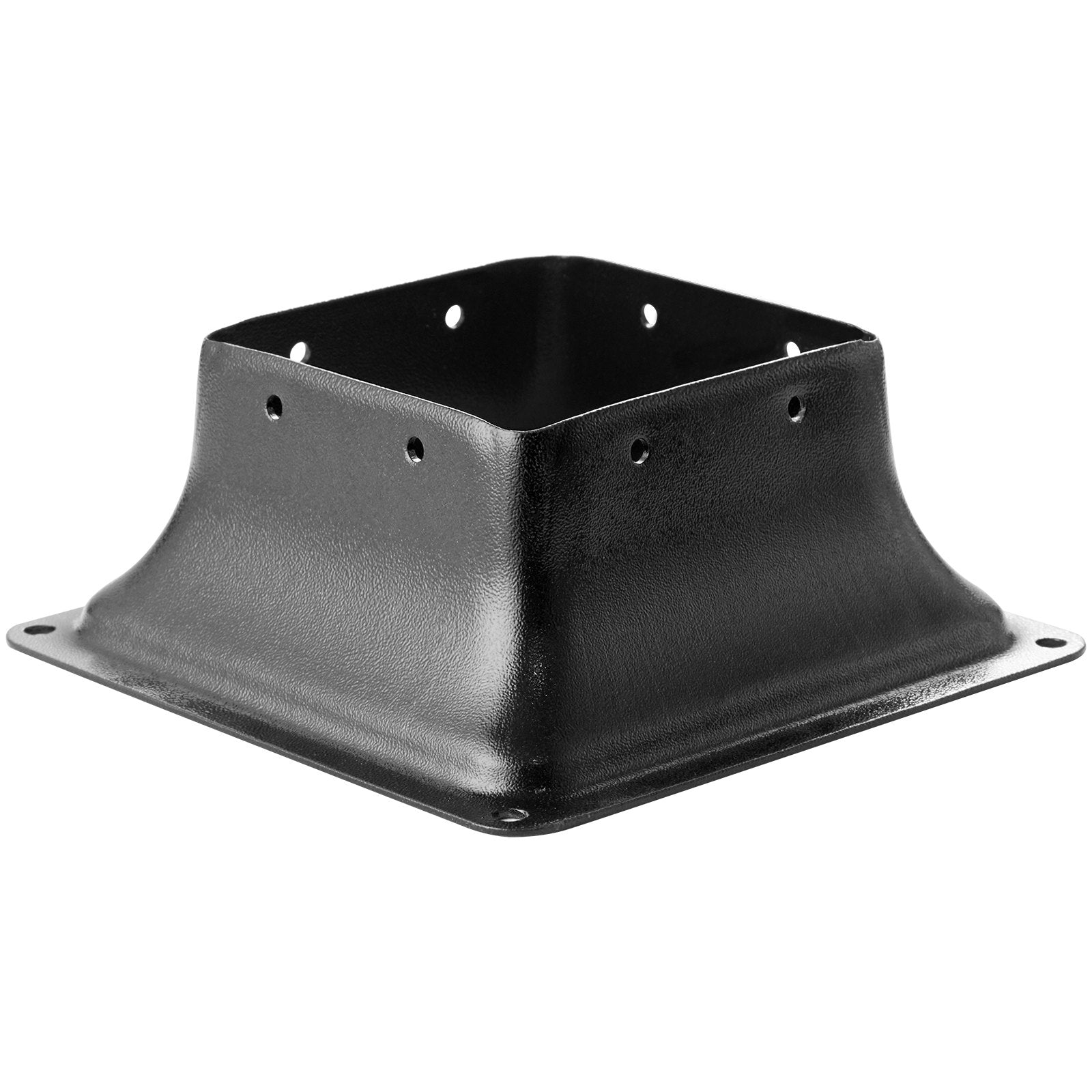 VEVOR 4x4 Post Base 4Pcs, Internal 3.6"x3.6" Heavy Duty Powder-Coated Steel Post Bracket Fit for Standard Wood Post Anchor, Decking Post Base for Deck Porch Handrail Railing Support