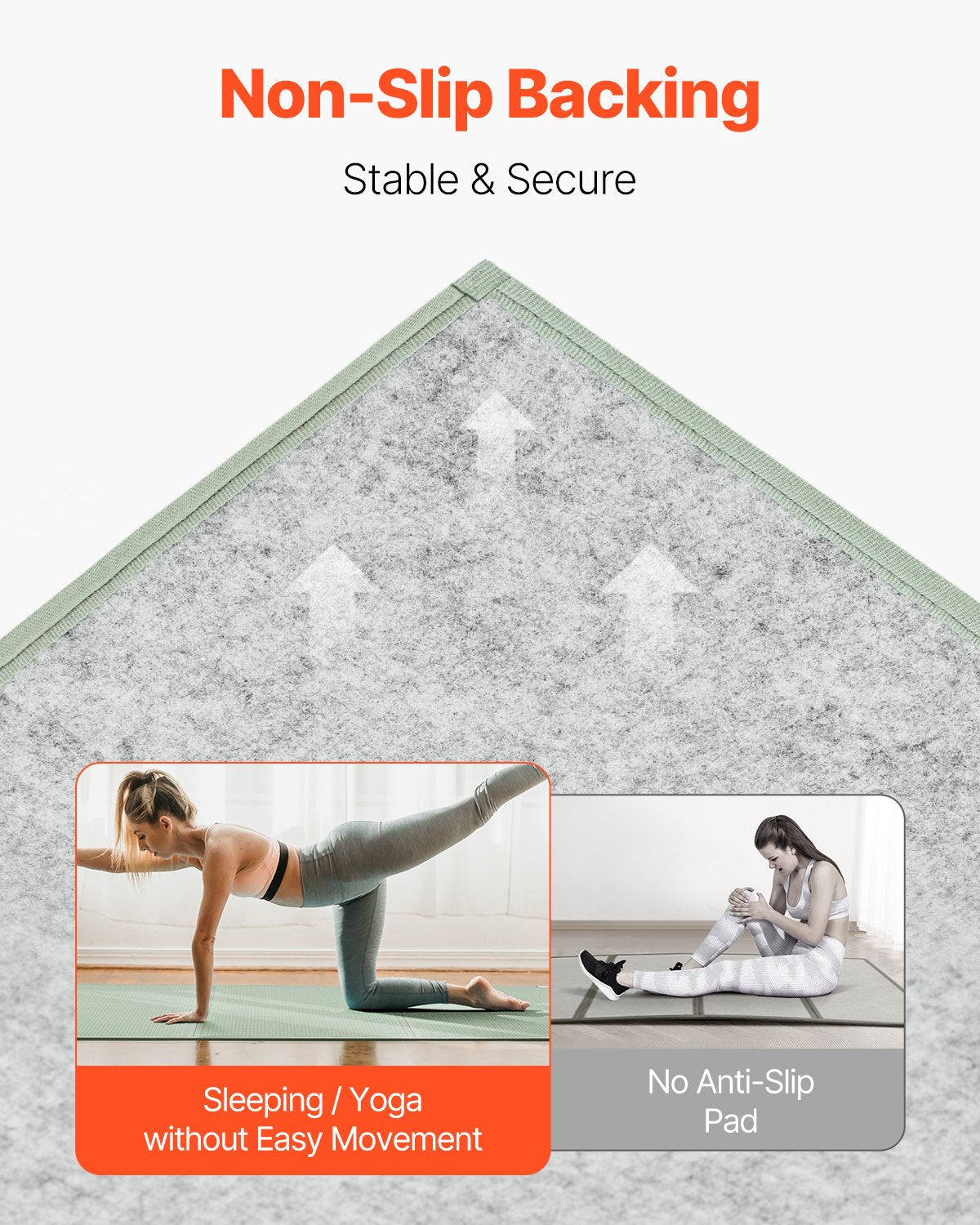 VEVOR Japanese Tatami Mat Full Foldable & Non-Slip Rush Grass Tatami Mattress