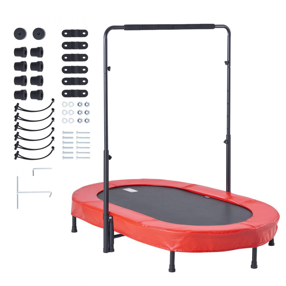 VEVOR 56" Trampoline for Kids Foldable Mini Toddler Trampoline Indoor Outdoor