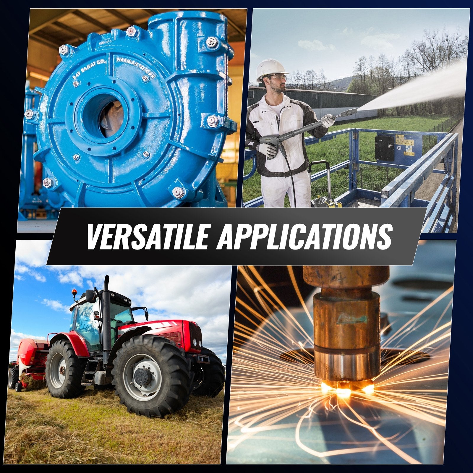 VEVOR 1HP Electric Motor 1725RPM AC115V/230V 56C Frame 1-Phase 5/8" Keyed Shaft