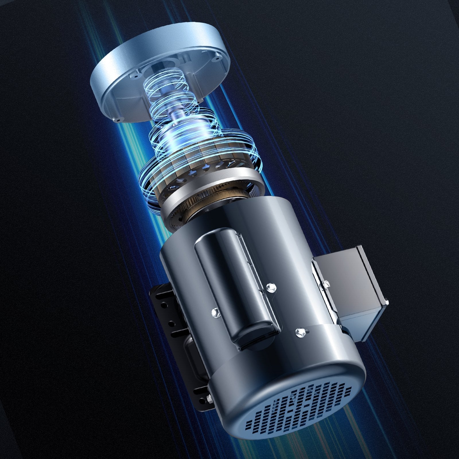 VEVOR 1HP Electric Motor 1725RPM AC115V/230V 56C Frame 1-Phase 5/8" Keyed Shaft