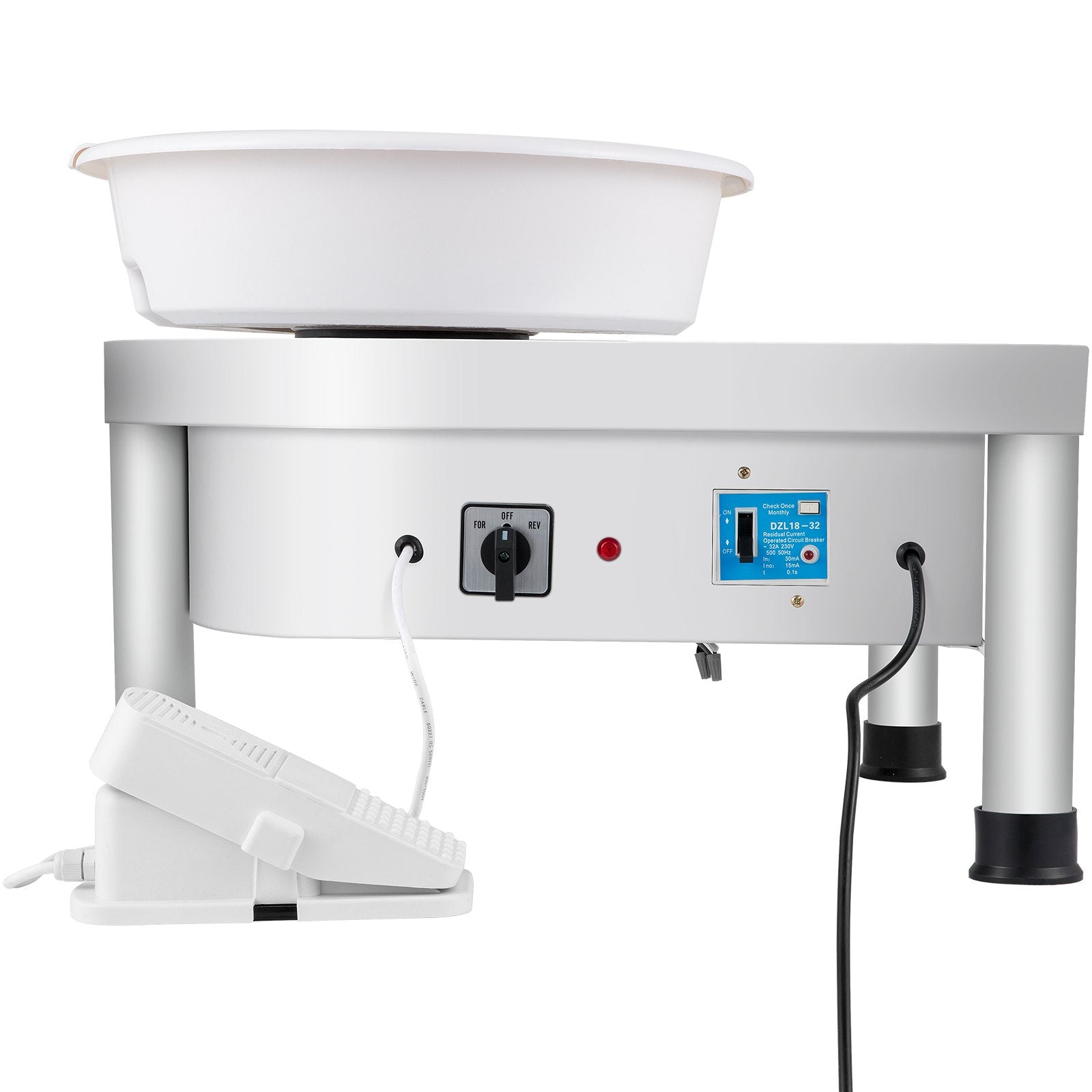 VEVOR Pottery Wheel 25CM Pottery Forming Machine 350W Electric Wheel for Pottery with Foot Pedal and Detachable Basin Easy Cleaning for Ceramics Clay Art Craft DIY