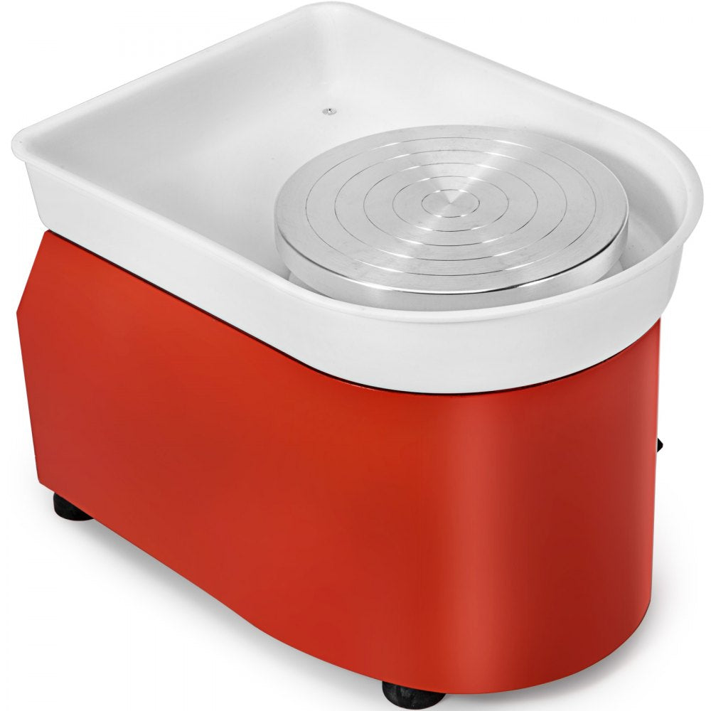 VEVOR Pottery Wheel 25cm Pottery Forming Machine with Sculpting Set Adjustable Feet Ceramic Pottery Wheel 280W Art Craft DIY Clay Tool for Ceramic Work Ceramics Clay