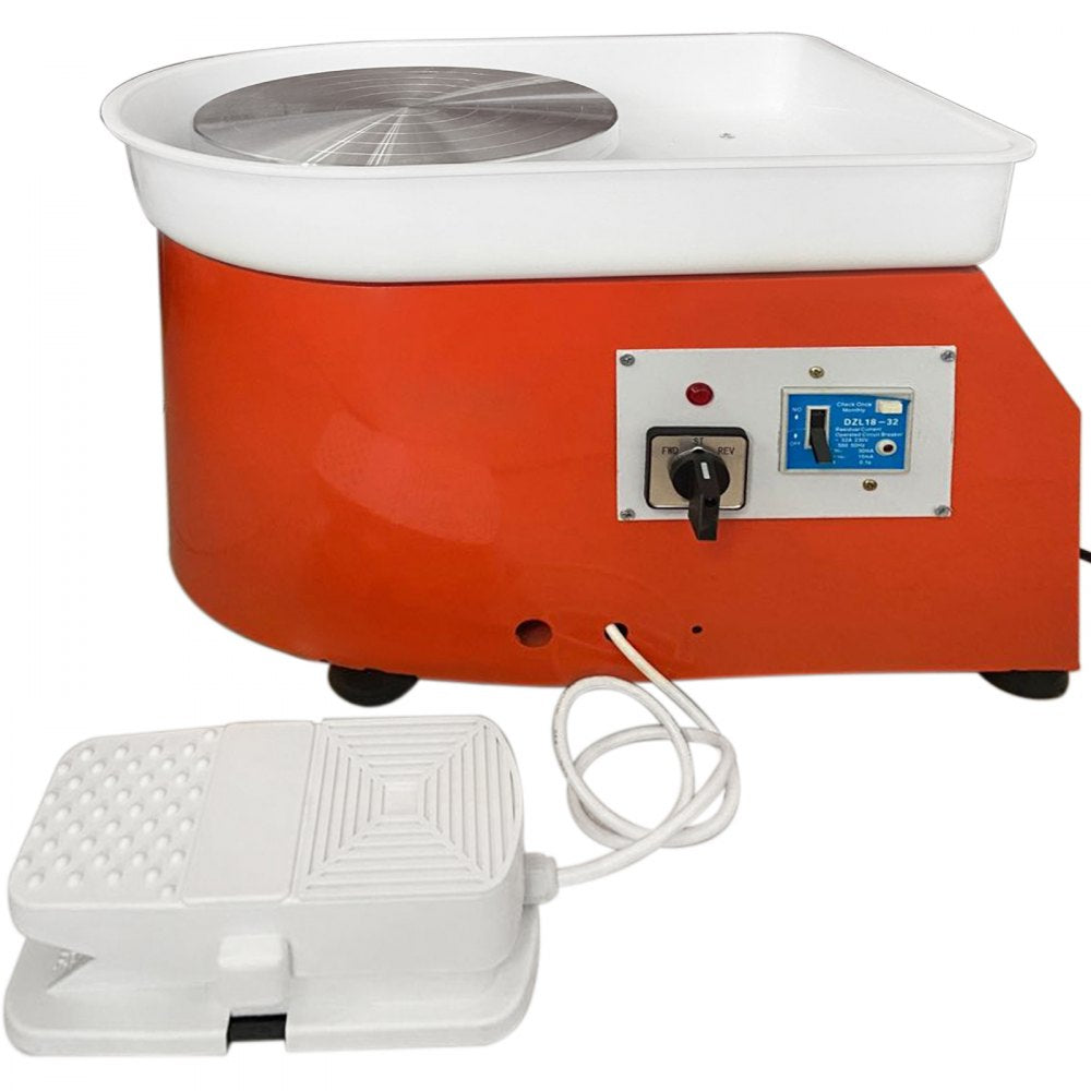 VEVOR Pottery Wheel 25cm Pottery Forming Machine with Sculpting Set Adjustable Feet Ceramic Pottery Wheel 280W Art Craft DIY Clay Tool for Ceramic Work Ceramics Clay