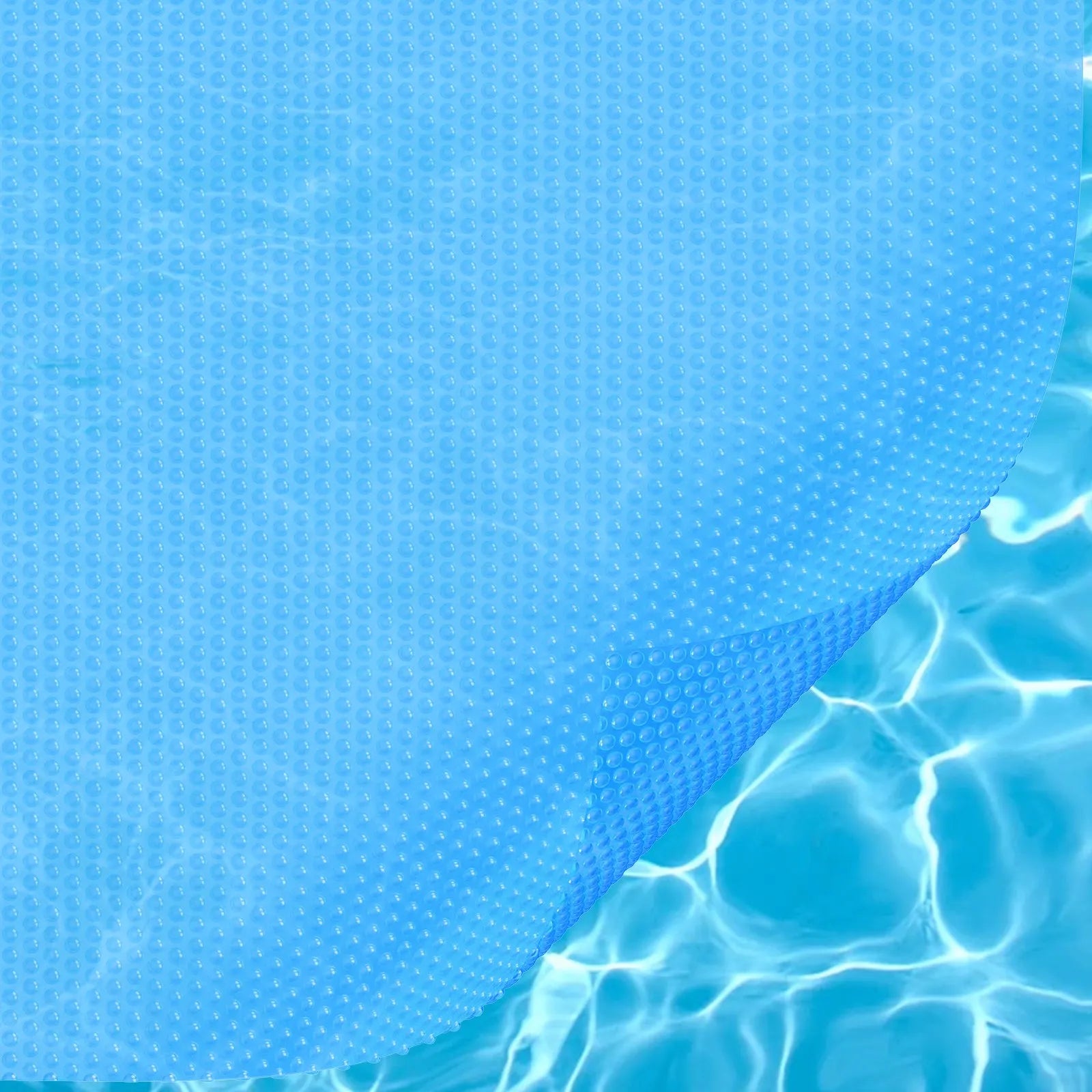 VEVOR Solar Pool Cover, 36 x 18 ft Rectangle Solar Blanket for Pools, Inground Above Ground Swimming Pool Solar Cover, 12 mil Solar Covers Blue