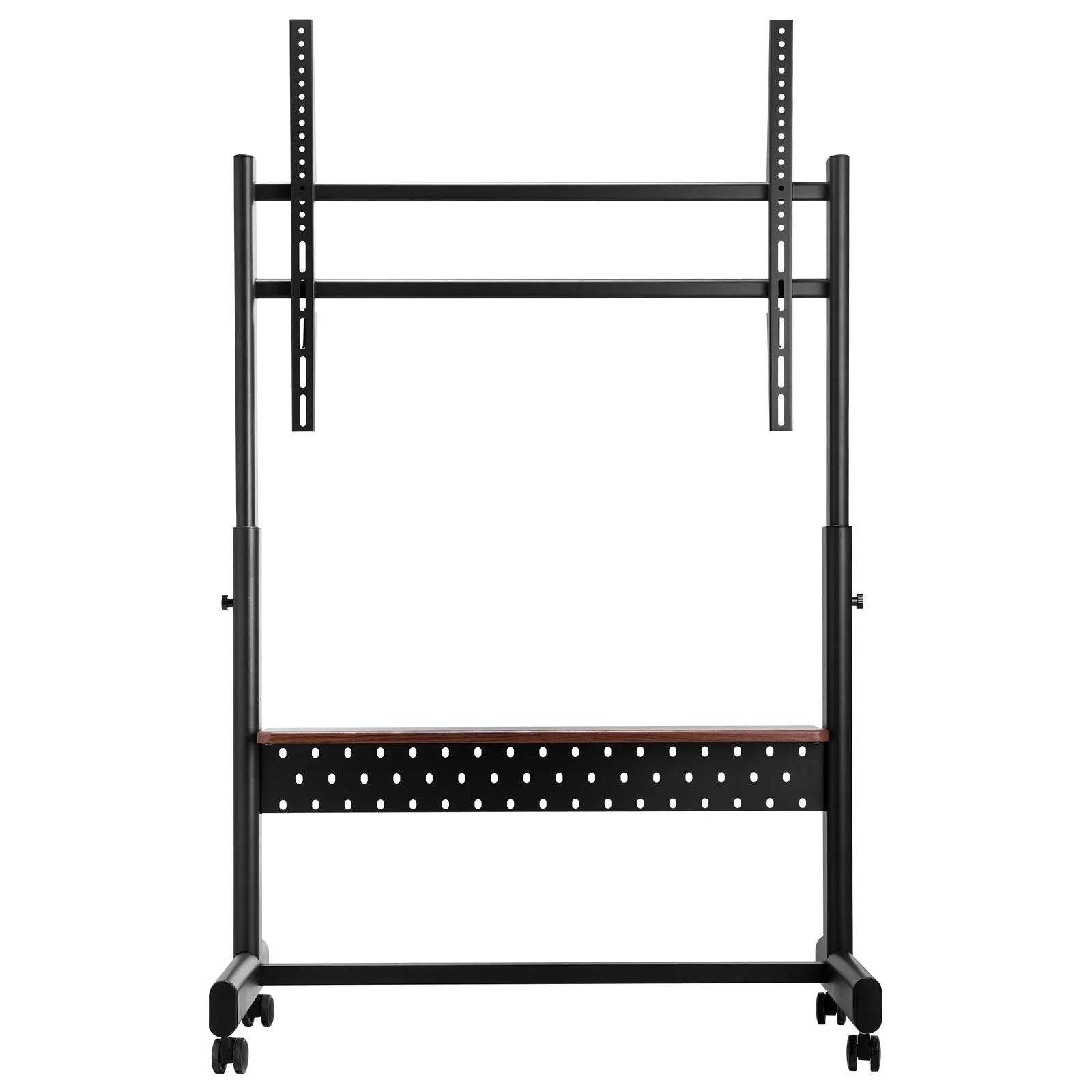 VEVOR Rolling TV Stand Mobile TV Cart Holds Up to 205 lbs for 55-100 Inch TVs