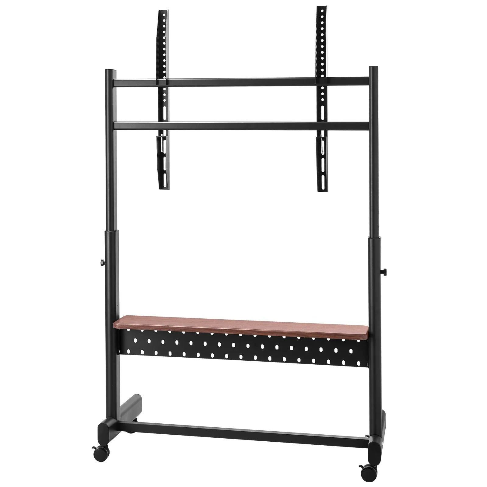VEVOR Rolling TV Stand Mobile TV Cart Holds Up to 205 lbs for 55-100 Inch TVs