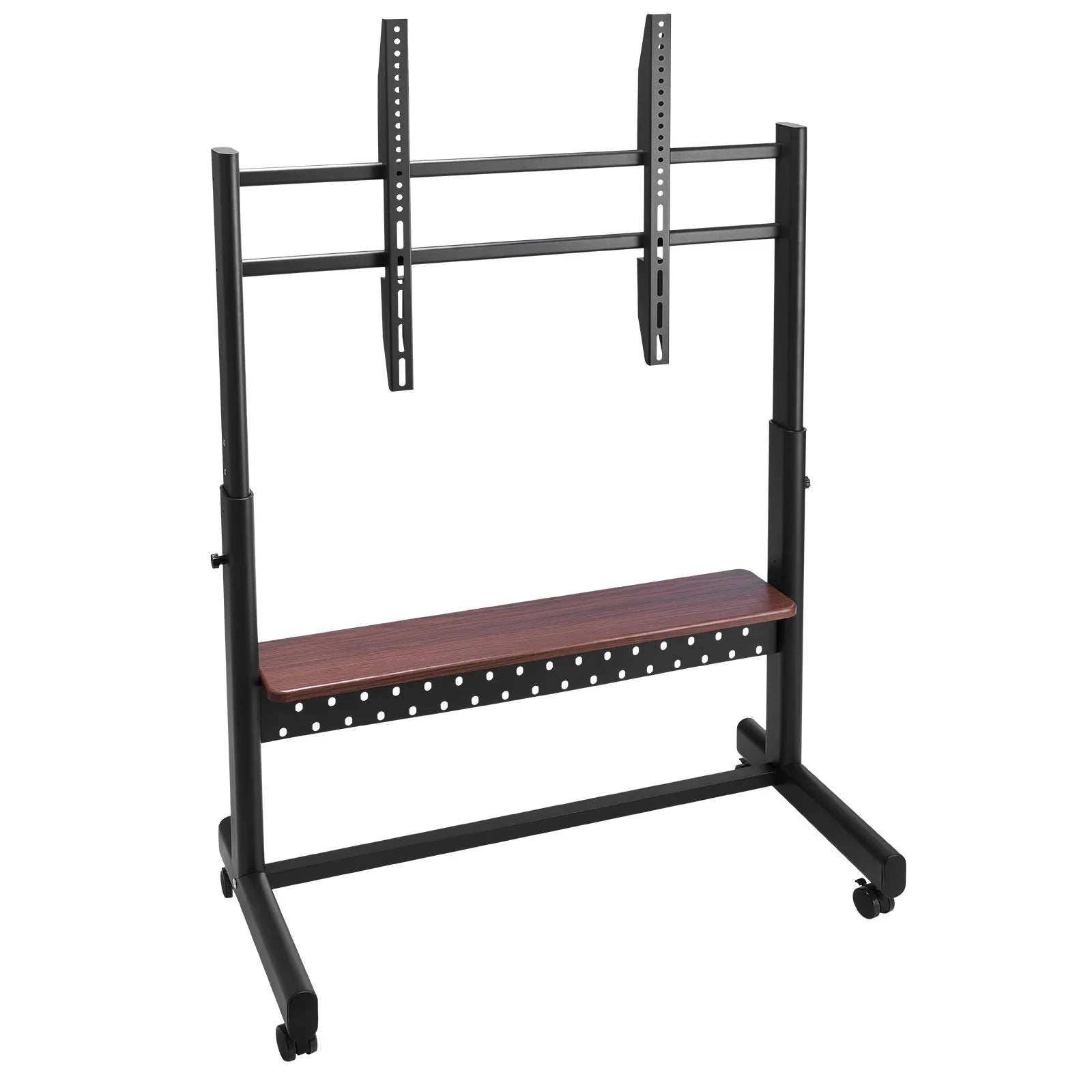 VEVOR Rolling TV Stand Mobile TV Cart Holds Up to 205 lbs for 55-100 Inch TVs