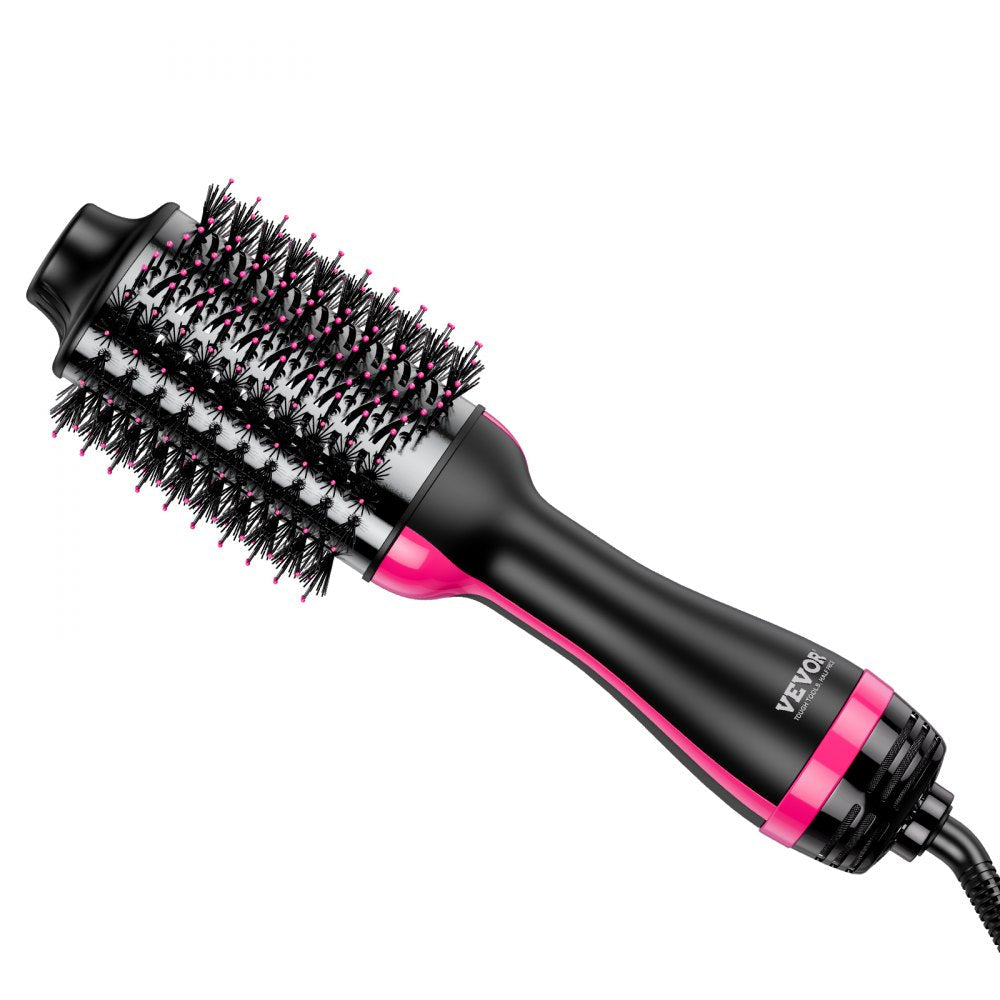 VEVOR Hair Blow Dryer Brush Dual Voltage Hot Air Styler with 2.95" Oval Barrel
