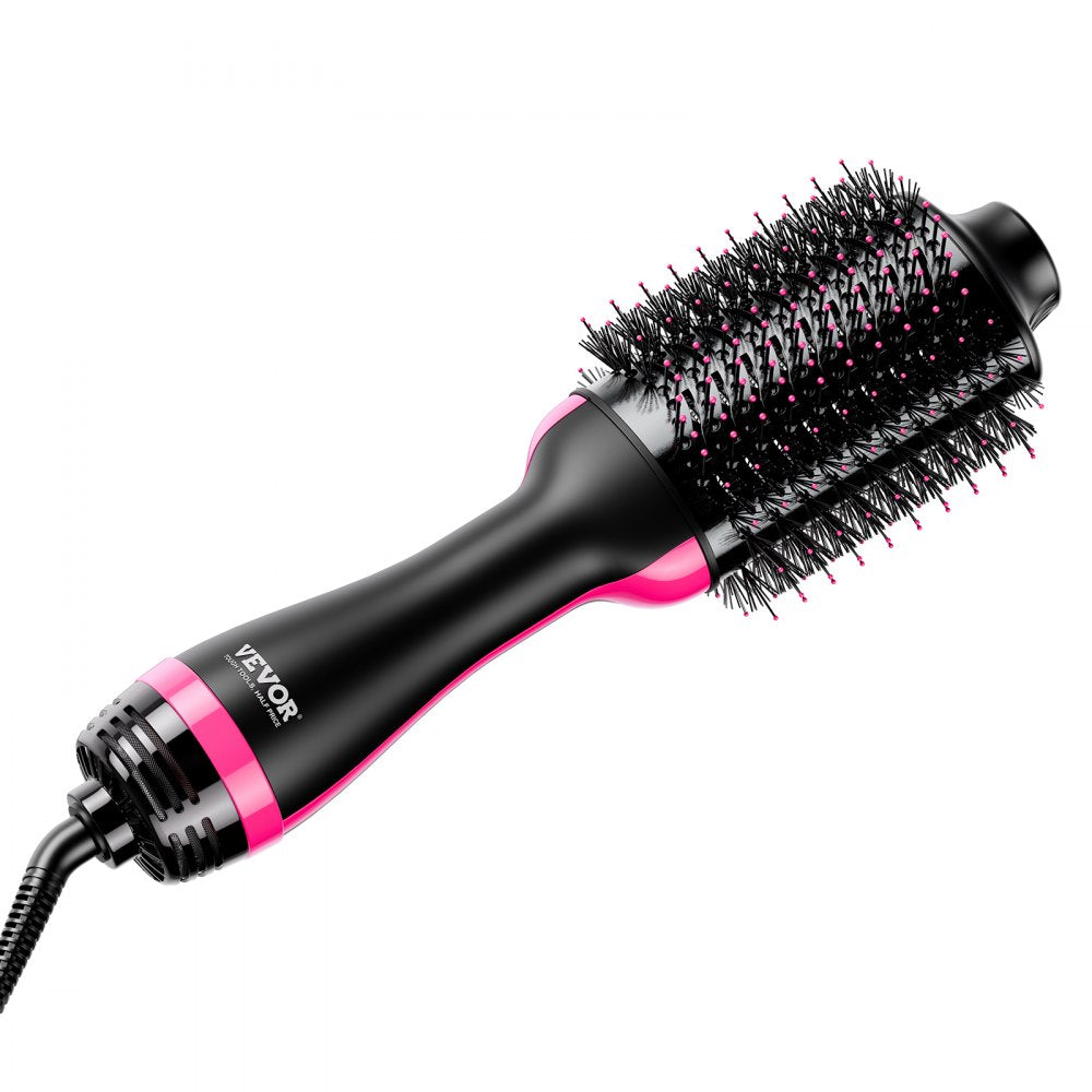 VEVOR Hair Blow Dryer Brush Dual Voltage Hot Air Styler with 2.95" Oval Barrel