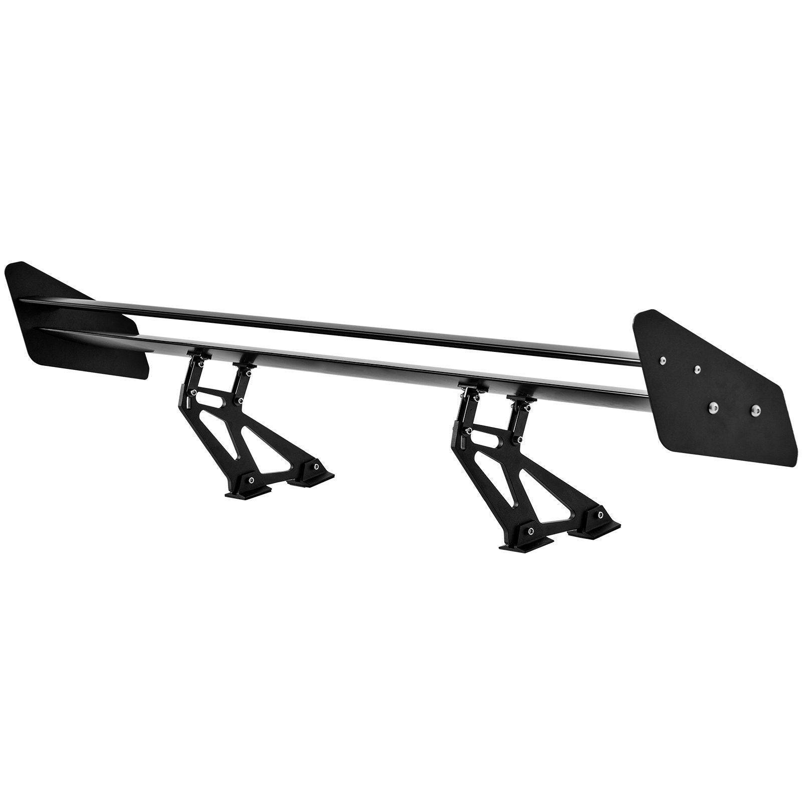 VEVOR GT Wing Car Spoiler, 53.1 inch Universal Spoiler with Double Deck, Adjustable Lightweight Aluminum, Car Rear Spoiler Wing, Racing Spoiler BGW/JDM Drift Black