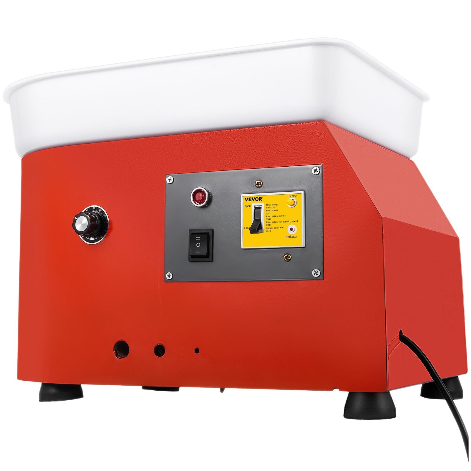 VEVOR Pottery Wheel 25cm Pottery Forming Machine with ABS Basin Electric Pottery Wheel 280W 110V for Ceramic Work Clay Art Craft