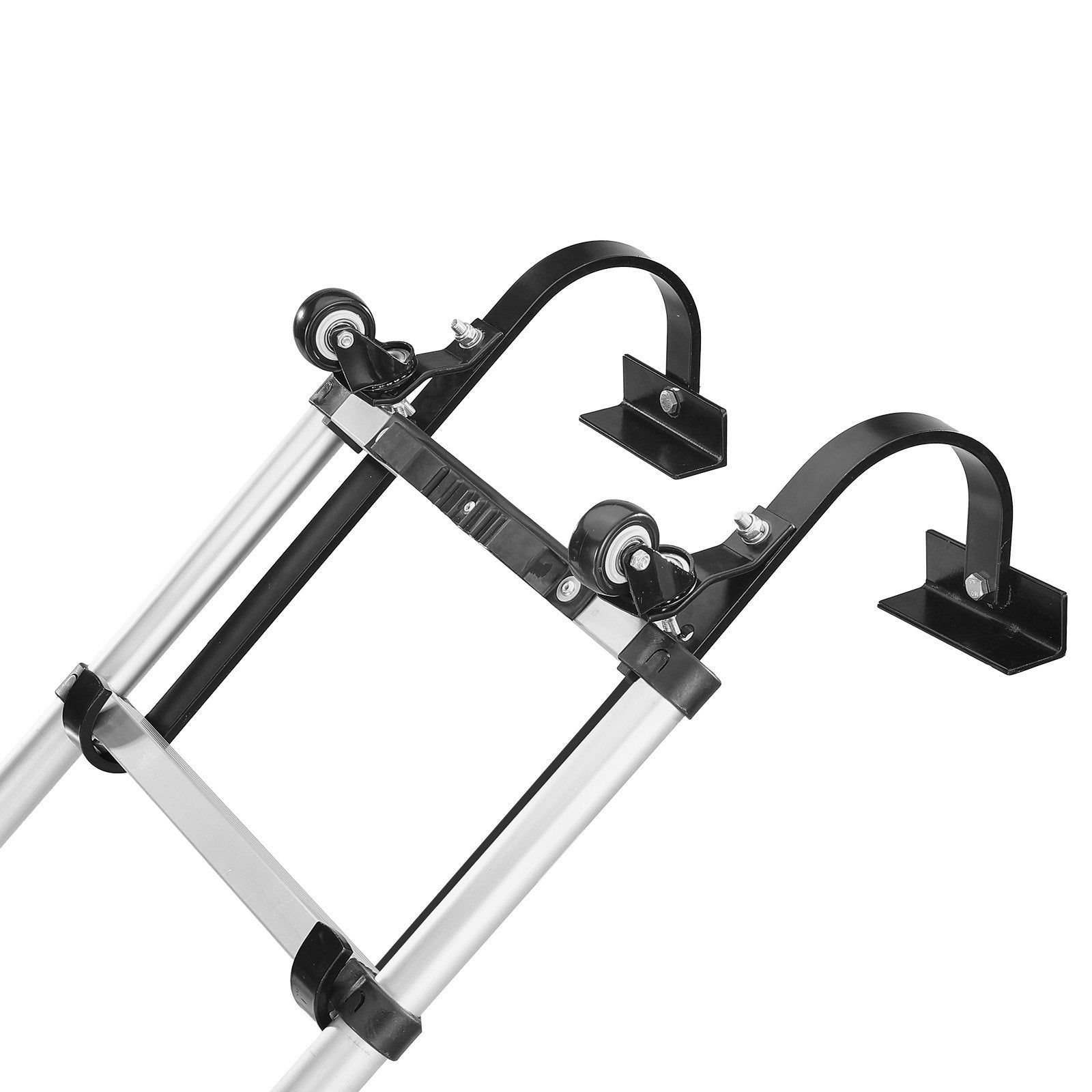 VEVOR Ladder Roof Hook Stabilizer 2 Pack with Fixed Wheel & Swivel Bar Steel