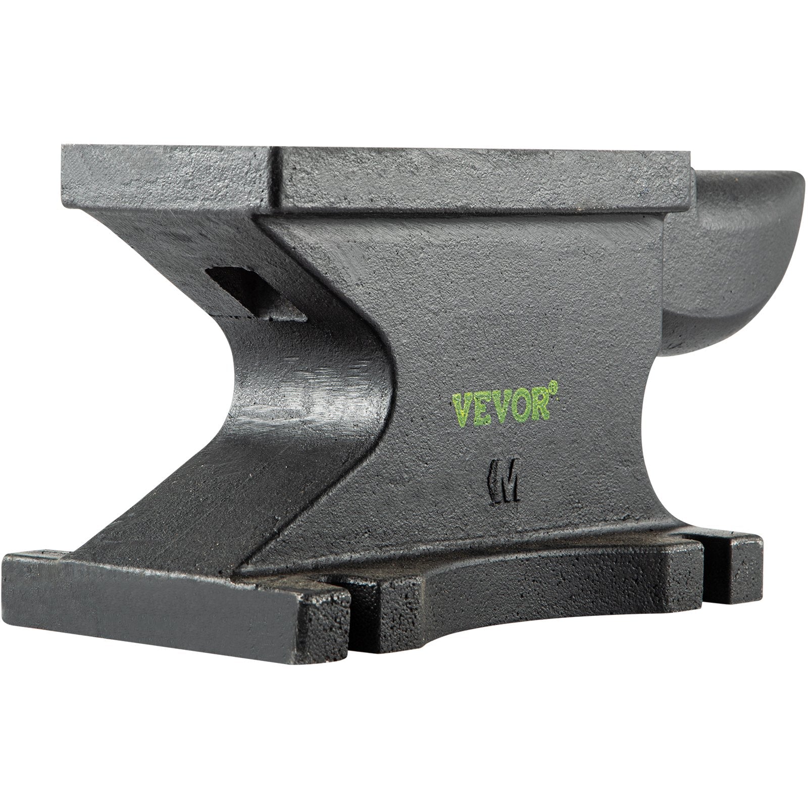 VEVOR Cast Iron Anvil, 100 Lbs(45kg)Single Horn Anvil with 10.4 x 5 in Countertop and Stable Base, High Hardness Rugged Round Horn Anvil Blacksmith, for Bending, Shaping, Twisting