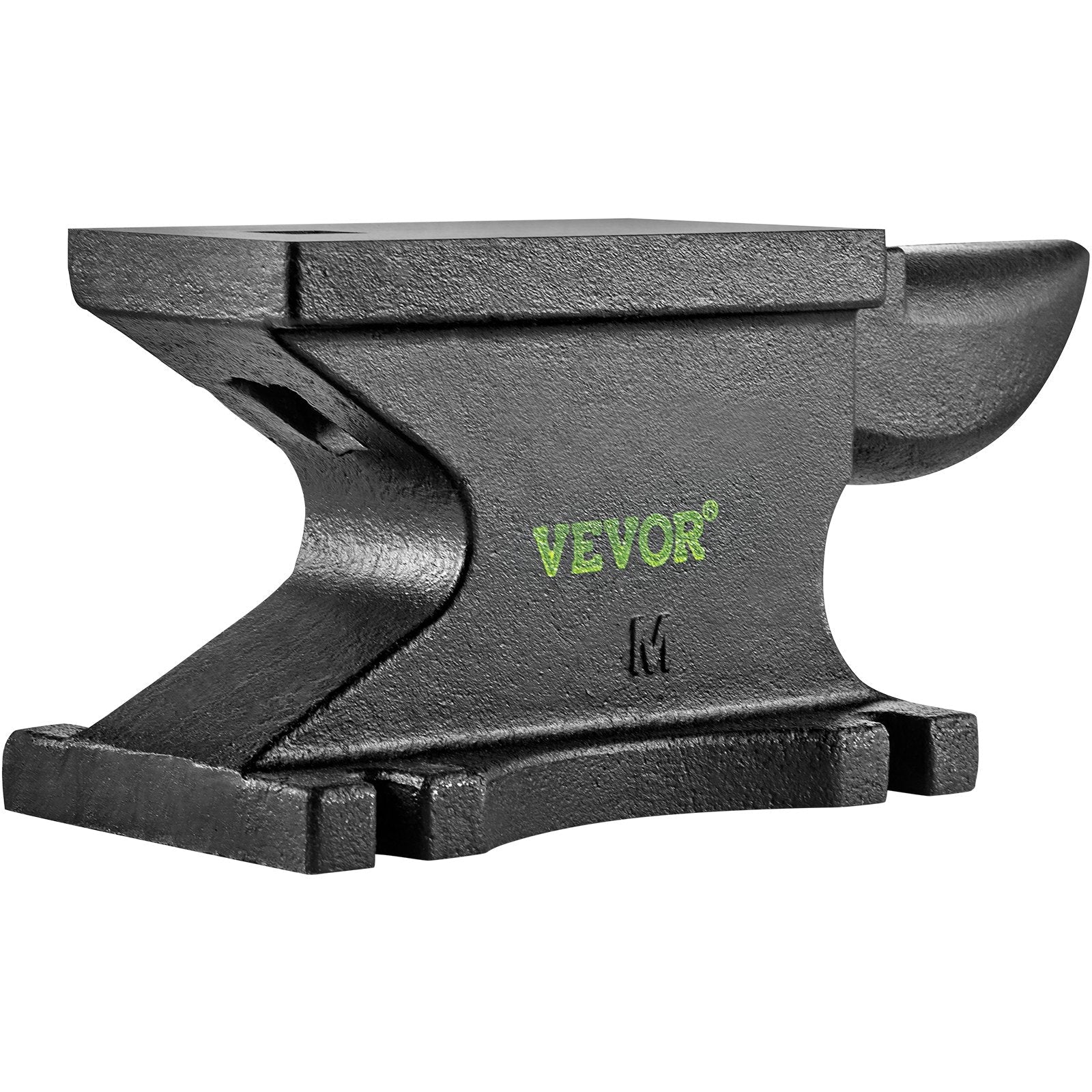 VEVOR Cast Iron Anvil, 55 Lbs(25kg)Single Horn Anvil with 8.6 x 4.1 inch Countertop and Stable Base, High Hardness Rugged Round Horn Anvil Blacksmith, for Bending, Shaping, Twisting