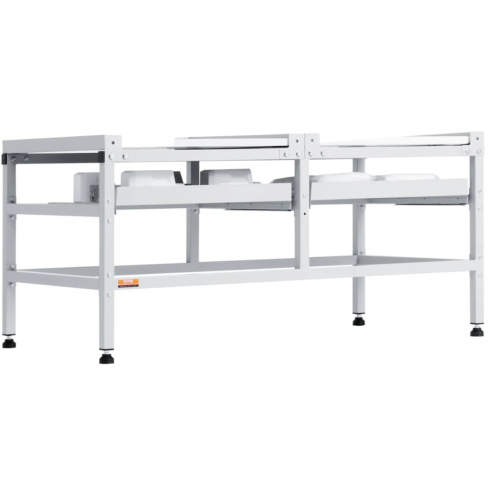 VEVOR Washing Machine Stand Pedestal 48.5x25 Inch 590LB with Double Tray
