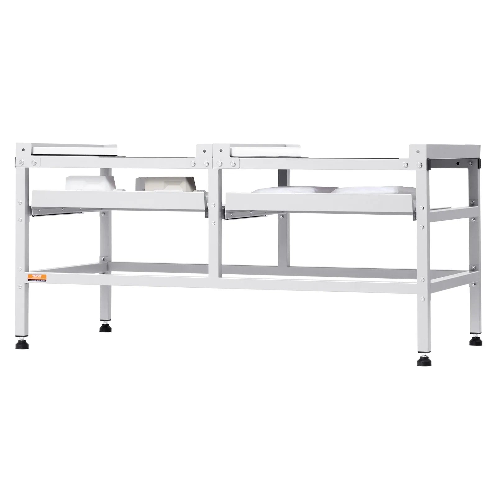 VEVOR Washing Machine Stand Pedestal 48.5x25 Inch 590LB with Double Tray