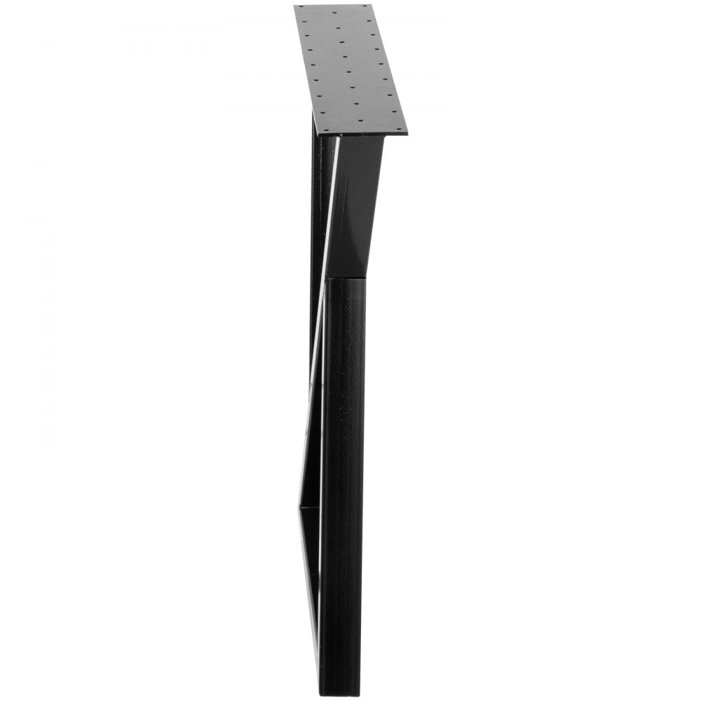 VEVOR Metal Table Legs Set of 2 Dining Table Legs Black Desk Legs 28? Height 24? Width Bench Legs Zig Zag Style Coffee Table Legs 1763lbs Load Capacity Steel Table Legs Heavy Duty Base Modern DIY