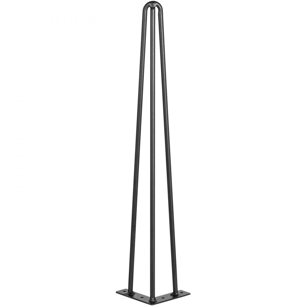 VEVOR Hairpin Table Legs 26 inch, Set of 4 DIY Desk Table Legs 3 Rods Heavy Duty