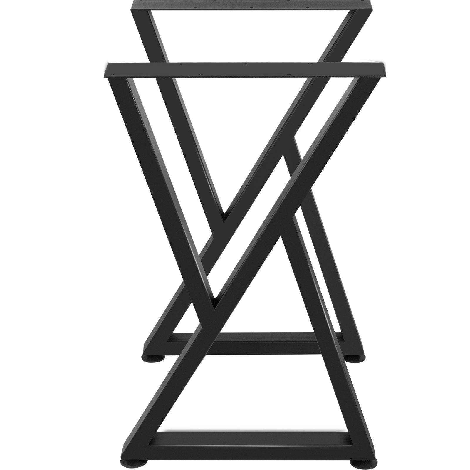 VEVOR Z Shape Metal Table Legs Dining Table Legs 28"x18" Desk Legs Set of 2