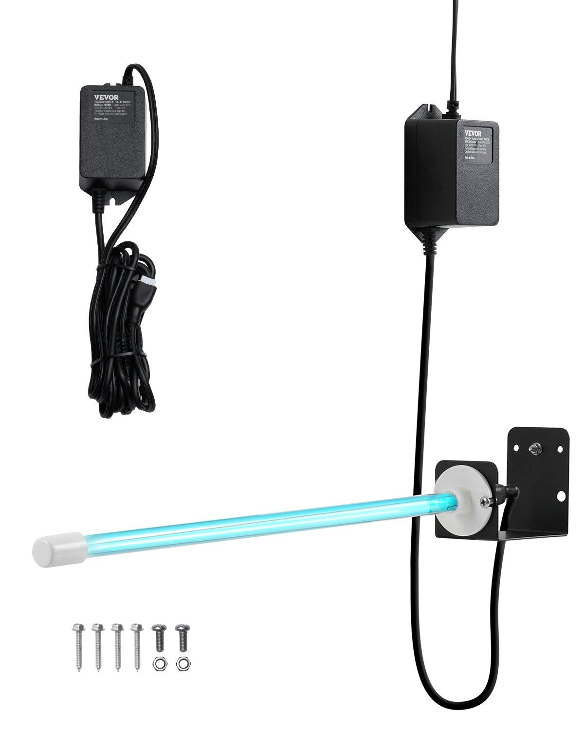 VEVOR HVAC Air Purifier 25W 17inch Light Coil Cleaner with Magnet in Duct