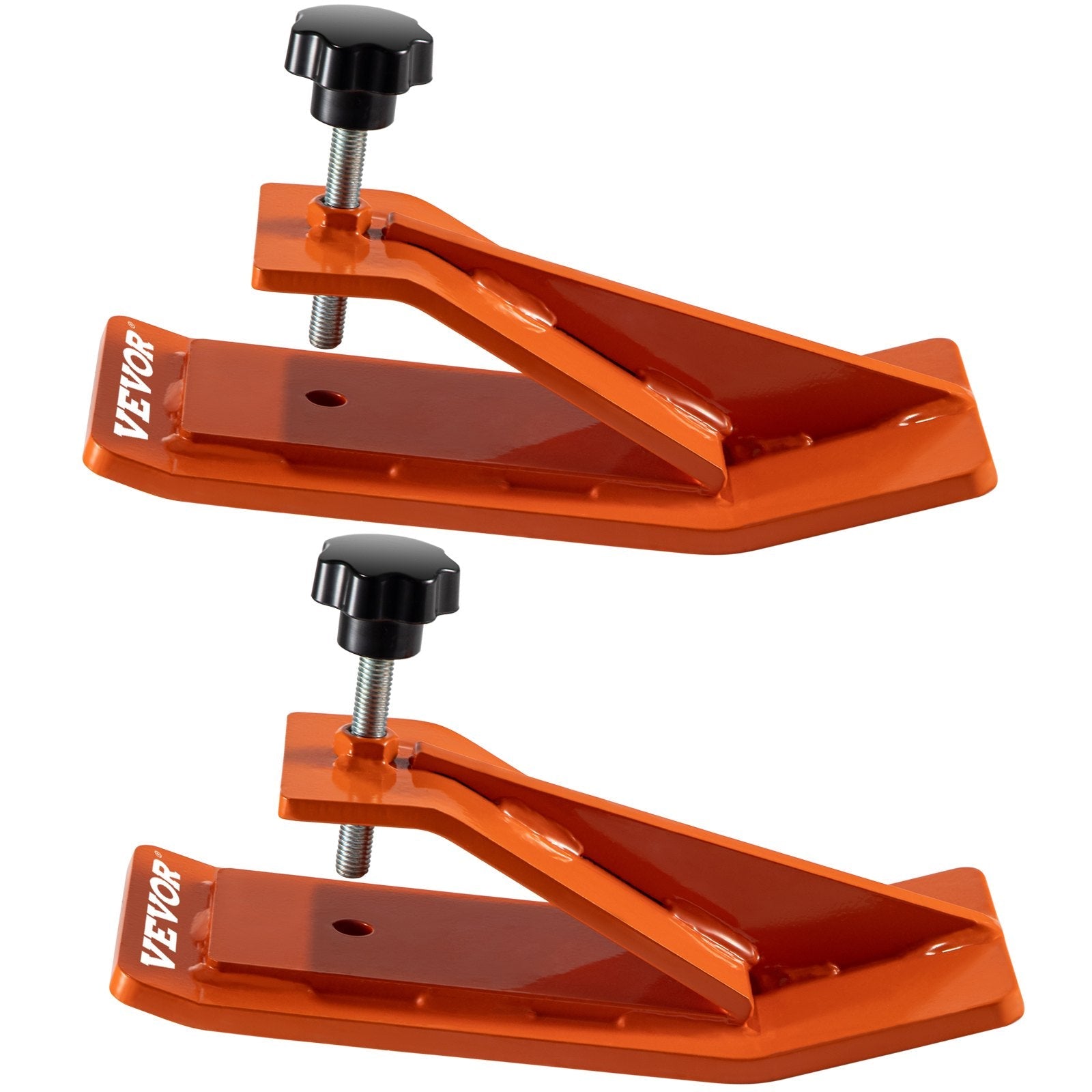 VEVOR 2pcs Tractor Bucket Protector Ski Edge Tamer Protector Snow Removal Orange