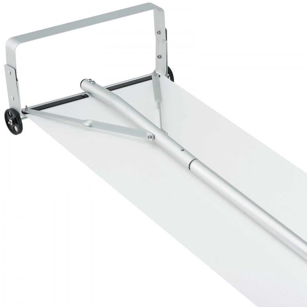 VEVOR Snow Roof Rake, 30ft Reach Aluminium Roof Shovel with Slide Cloth, Premium 19" Blade Snow Removal Tool, Safe on Roof with Roll Wheels, Anti-Slip Handle, Use for House Roof, Car Snow, Wet Leaves
