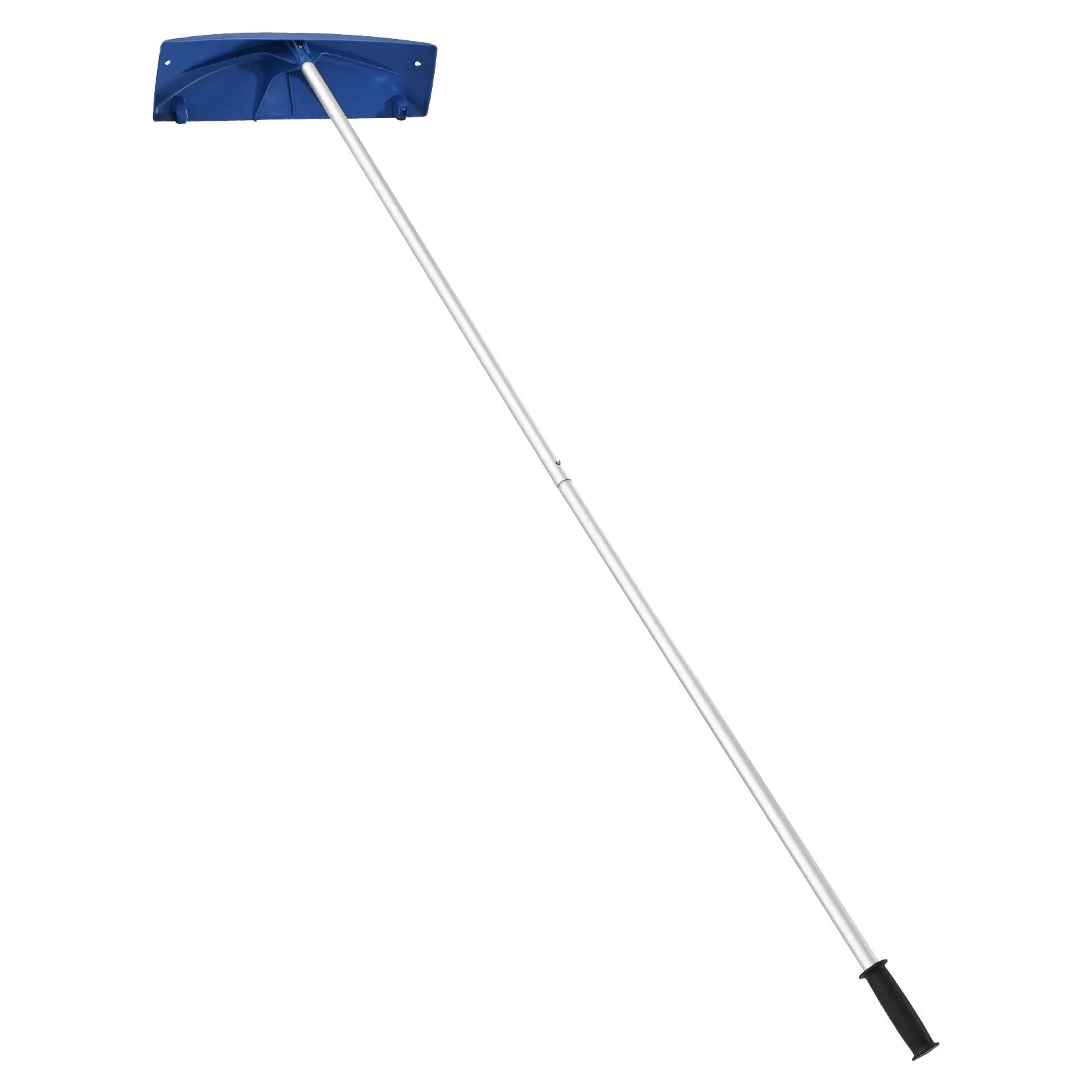 VEVOR Snow Roof Rake, 24 in PP Plastic Blade, 3.8-18.2 ft Adjustable Roof Snow Scraper with Wheels, Anti-Slip Handle Snows Removal Tool, Lightweight House Rooftop Rake for Leaves Debris Removal