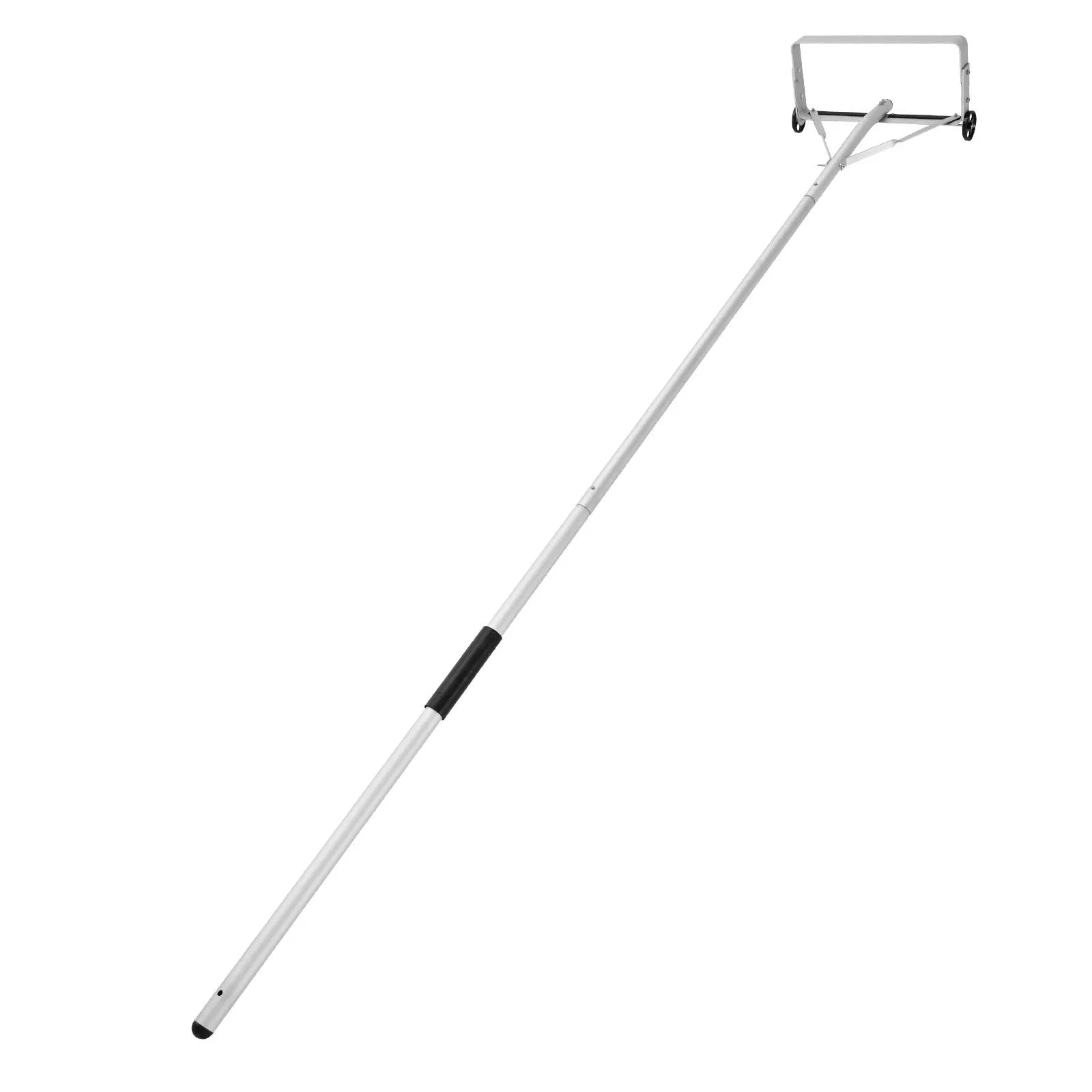 VEVOR Snow Roof Rake, 18.5 in Aluminum Blade, 5.2-30 ft Adjustable Roof Snow Scraper with Wheels & Slide, , Lightweight Snows Removal Tool for House Rooftop Leaves Debris Clearing