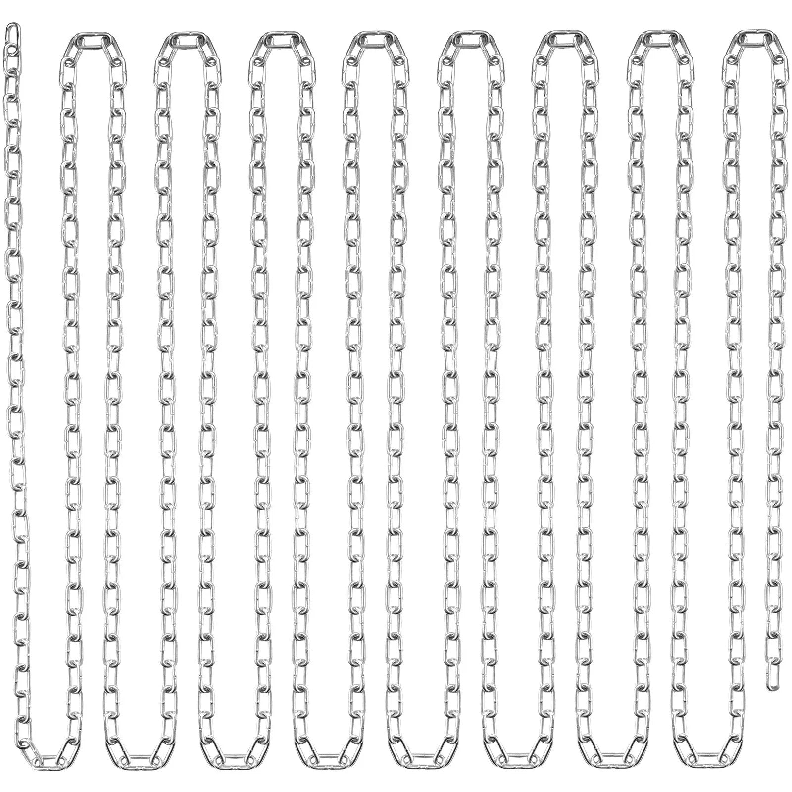 VEVOR Zinc Plated Proof Coil Chain Carbon Steel Chain Sling 1/8" x 100' 330 lbs