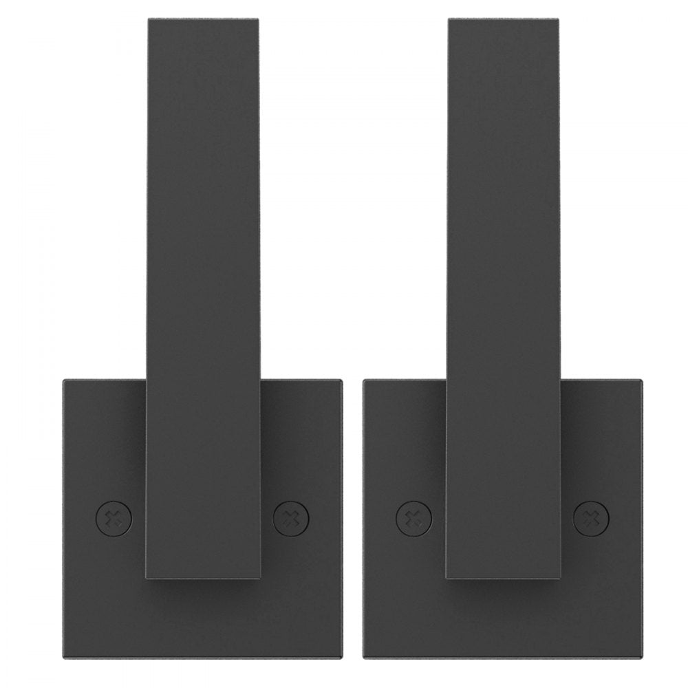 VEVOR Dummy Door Lever, 2 PCS Non-Turning Single Side Push/Pull Handle, Contemporary Square Door Lever Set, Reversible for Right and Left Sided Doors,For Pantry, Closet, and French Doors, Matte Black