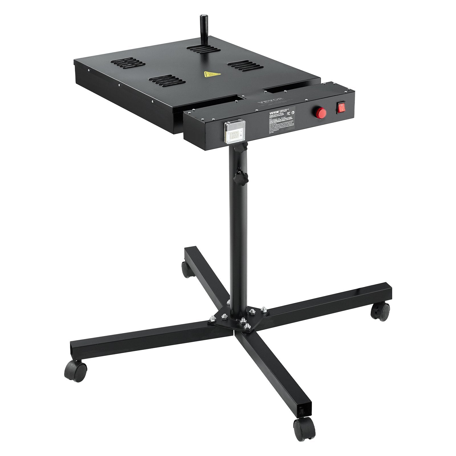 VEVOR Flash Dryer, 16 x 16 inch Flash Dryer for Screen Printing, 0-750? Temperature Control, High Power Silk Screen Printing Dryer with Height Adjustable Stand, 360° Rotation, T-Shirt Curing Machine