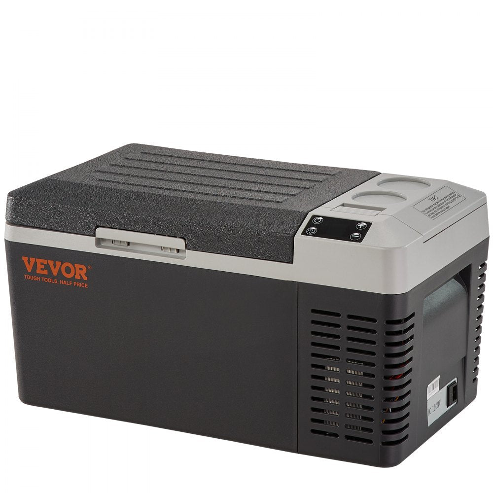 VEVOR Car Refrigerator, 12 Volt Car Refrigerator Fridge, 21 QT/20 L Single Zone Portable Freezer, -4?-50? Adjustable Range, 12/24V DC and 100-240V AC Compressor Cooler for Outdoor, Camping, Travel, RV