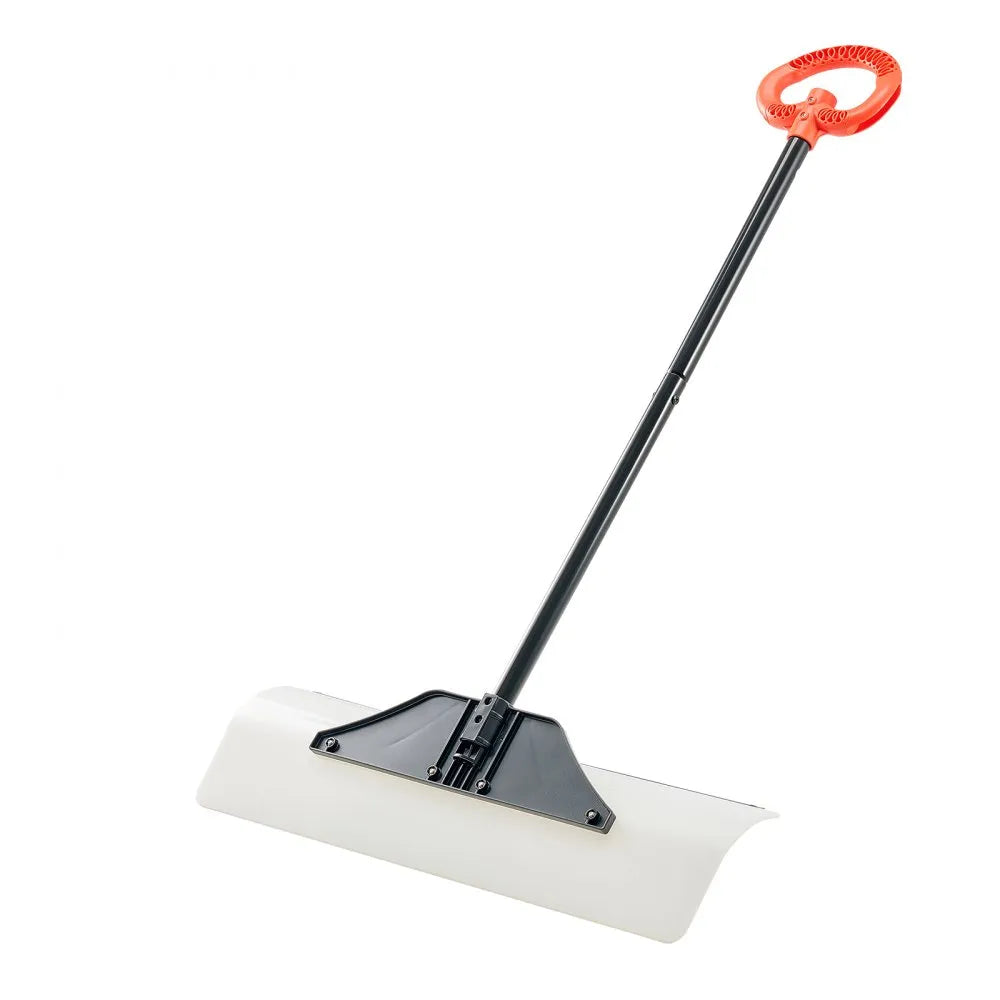 30-Inch Snow Pusher with Ergonomic Handle for Winter Snow Clearing