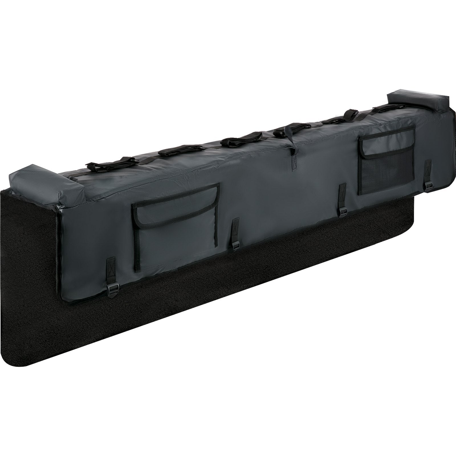 VEVOR Tailgate Pad, 63" Wide Tailgate Bike Pad, Truck Bike Pad for Carrying up to 6 Bikes, Truck Bed Bike Pad with PVC Outer Layer, Mechanic Tool Pocket and Straps for Middle & Large Pickup Truck