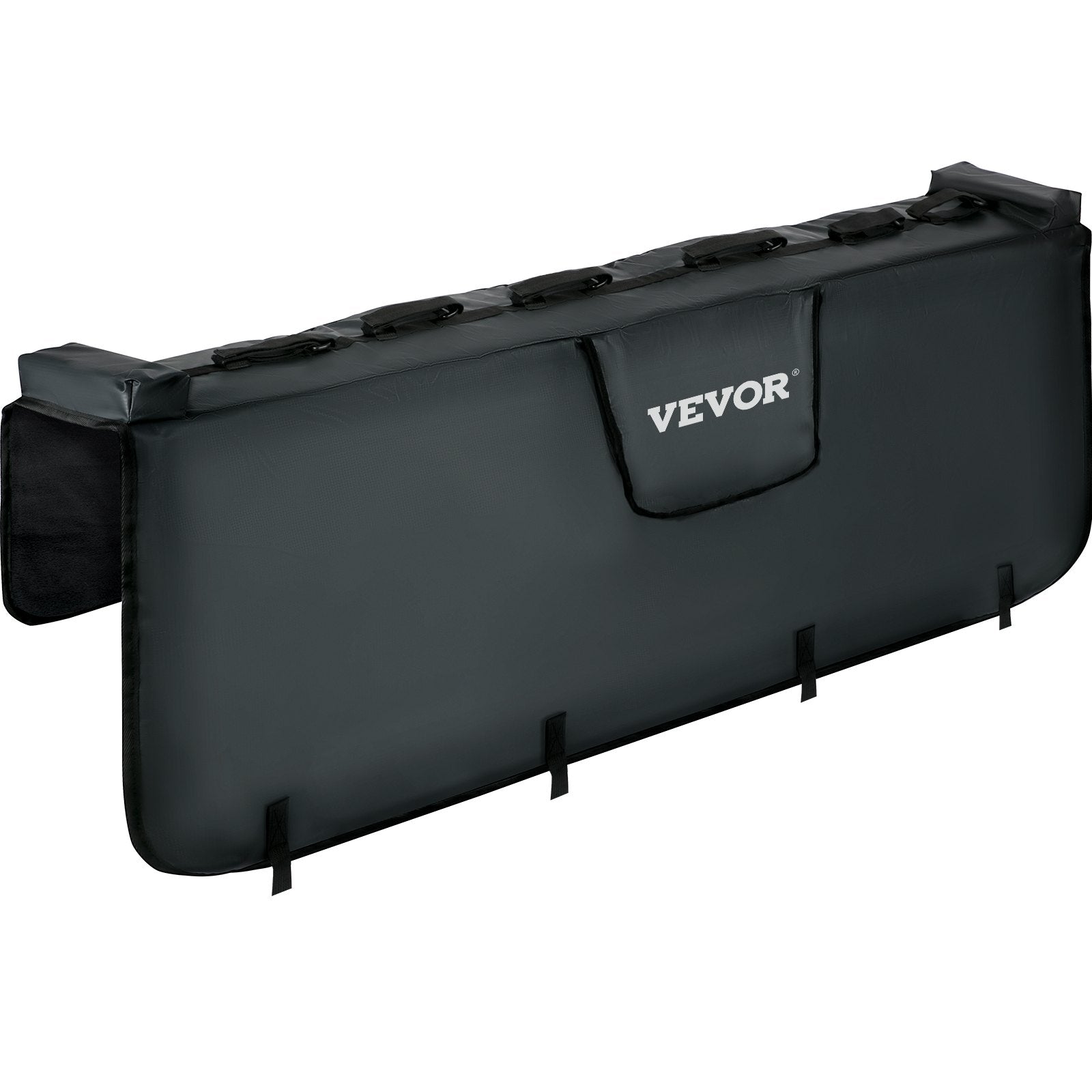 VEVOR Tailgate Pad, 63" Wide Tailgate Bike Pad, Truck Bike Pad for Carrying up to 6 Bikes, Truck Bed Bike Pad with PVC Outer Layer, Mechanic Tool Pocket and Straps for Middle & Large Pickup Truck