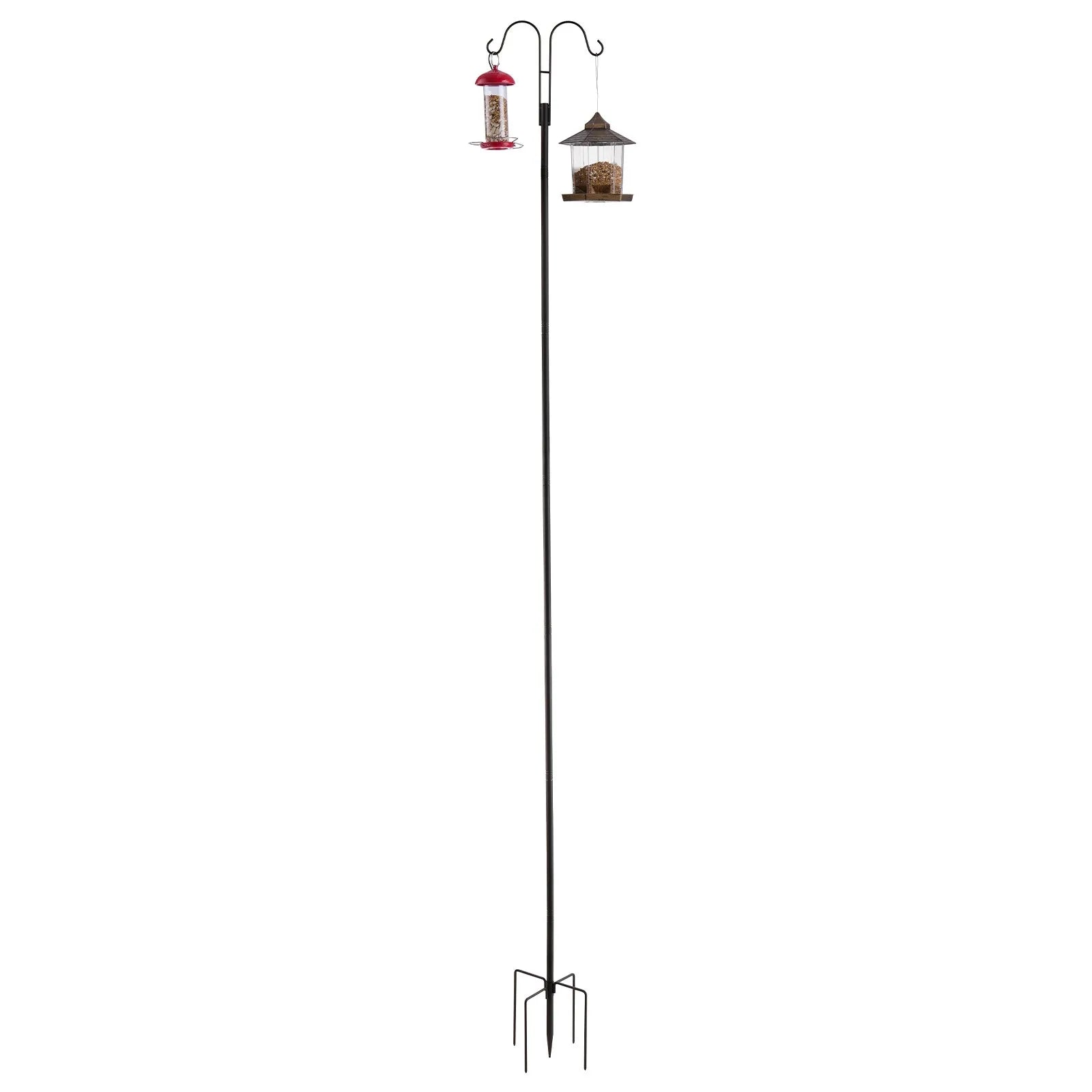 VEVOR Double Shepherds Hook 8 Pack 108 Inch Heavy Duty Bird Feeder Pole