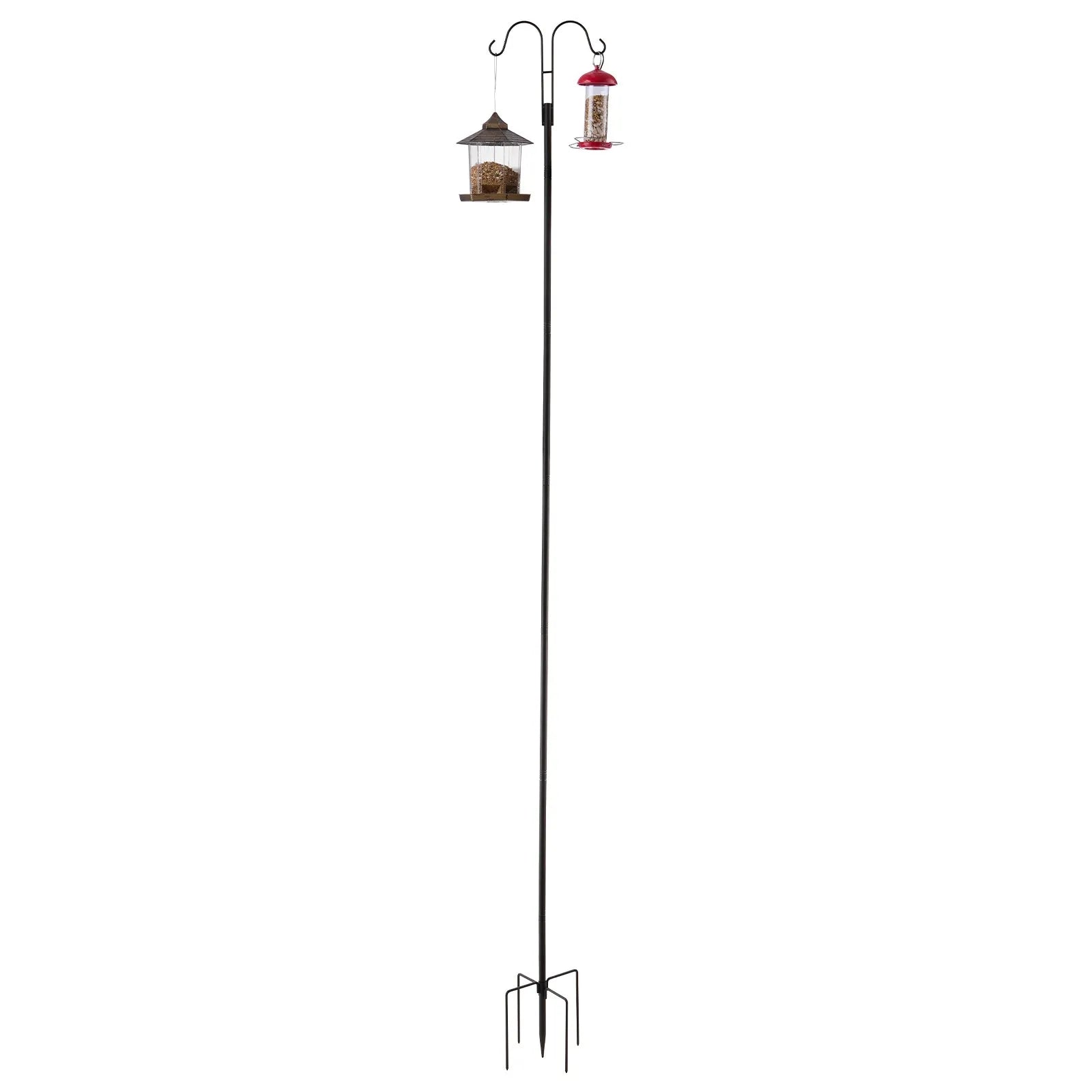 VEVOR Double Shepherds Hook 8 Pack 108 Inch Heavy Duty Bird Feeder Pole