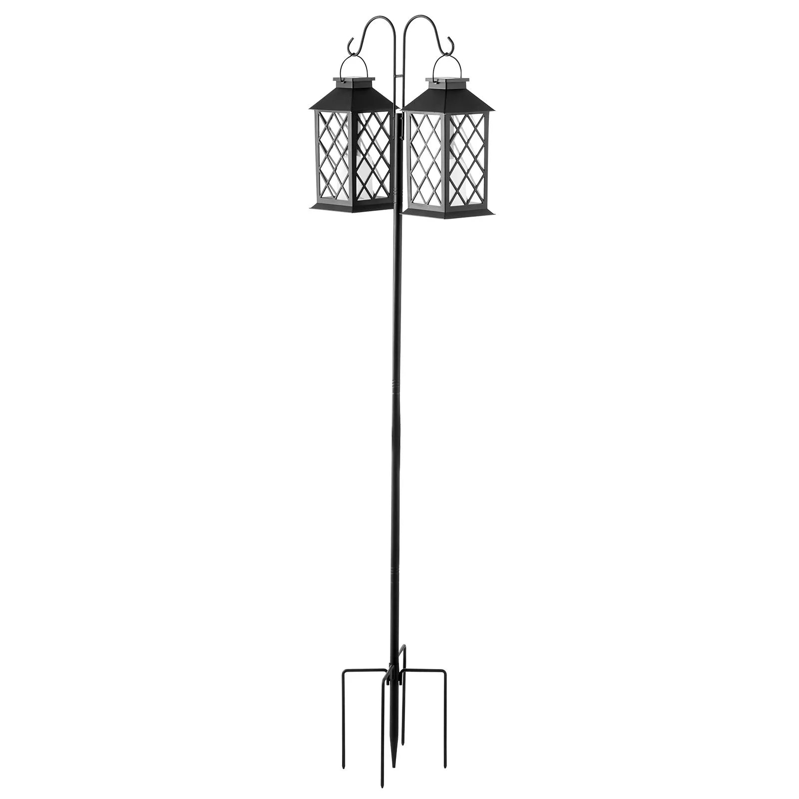 VEVOR Double Shepherds Hook 8 Pack 60 Inch Heavy Duty Bird Feeder Pole