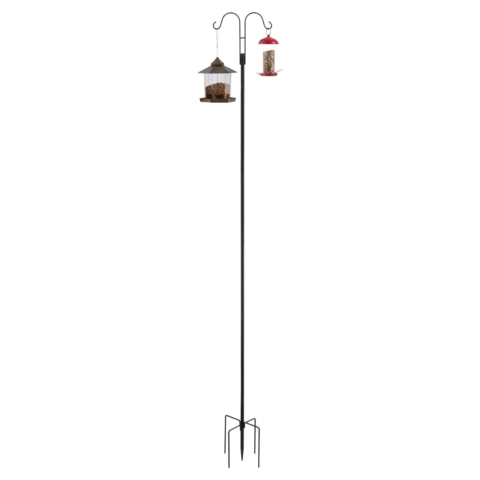 VEVOR Double Shepherds Hook 8 Pack 92 Inch Heavy Duty Bird Feeder Pole