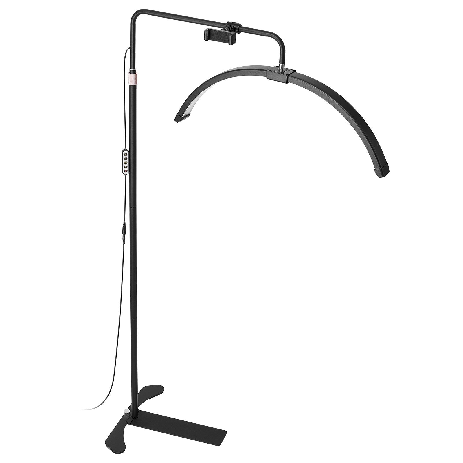 Half Moon Light for Esthetician 26inch Dimmable LED Floor Lamp Lash Light Arched