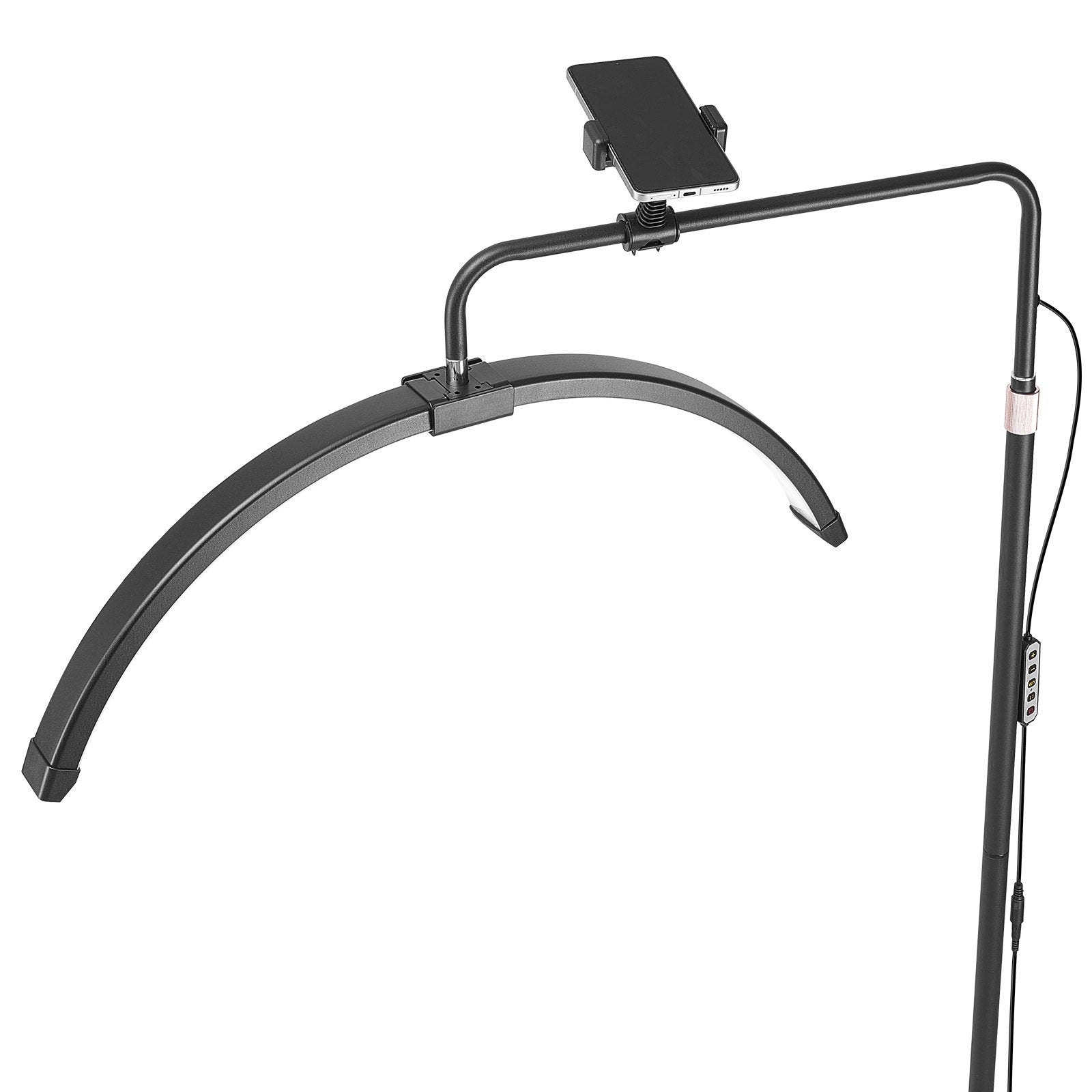 Half Moon Light for Esthetician 26inch Dimmable LED Floor Lamp Lash Light Arched