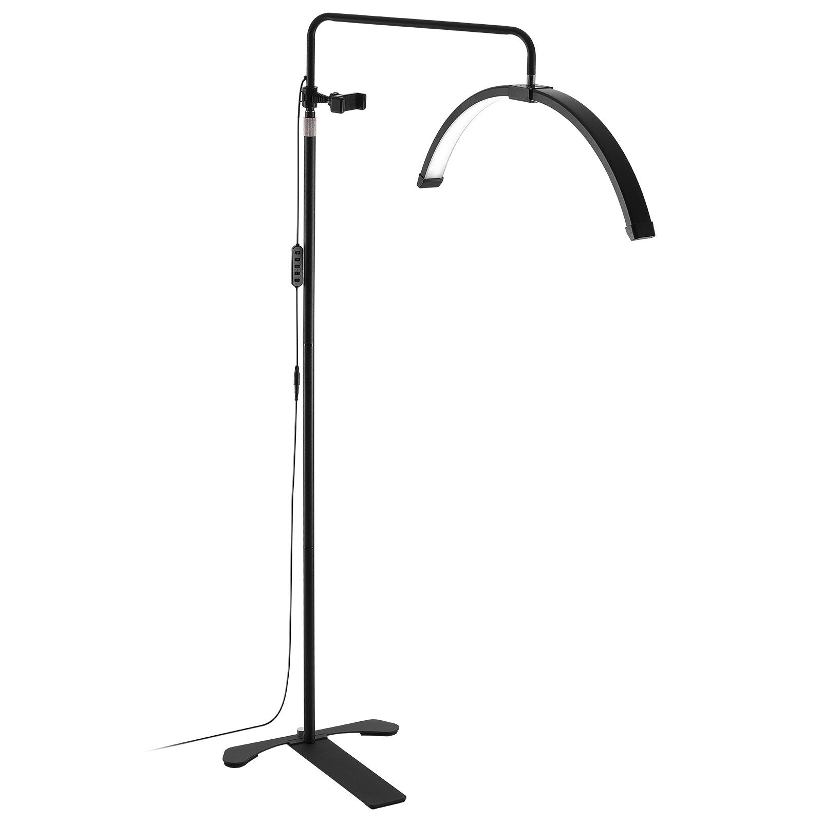 Half Moon Light for Esthetician 26inch Dimmable LED Floor Lamp Lash Light Arched